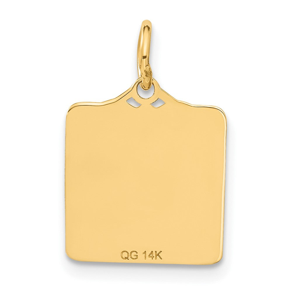 Charlie & Co Jewelry | 14k Enameled Blue Engravable Birth Certificate Charm - Model A0363/B