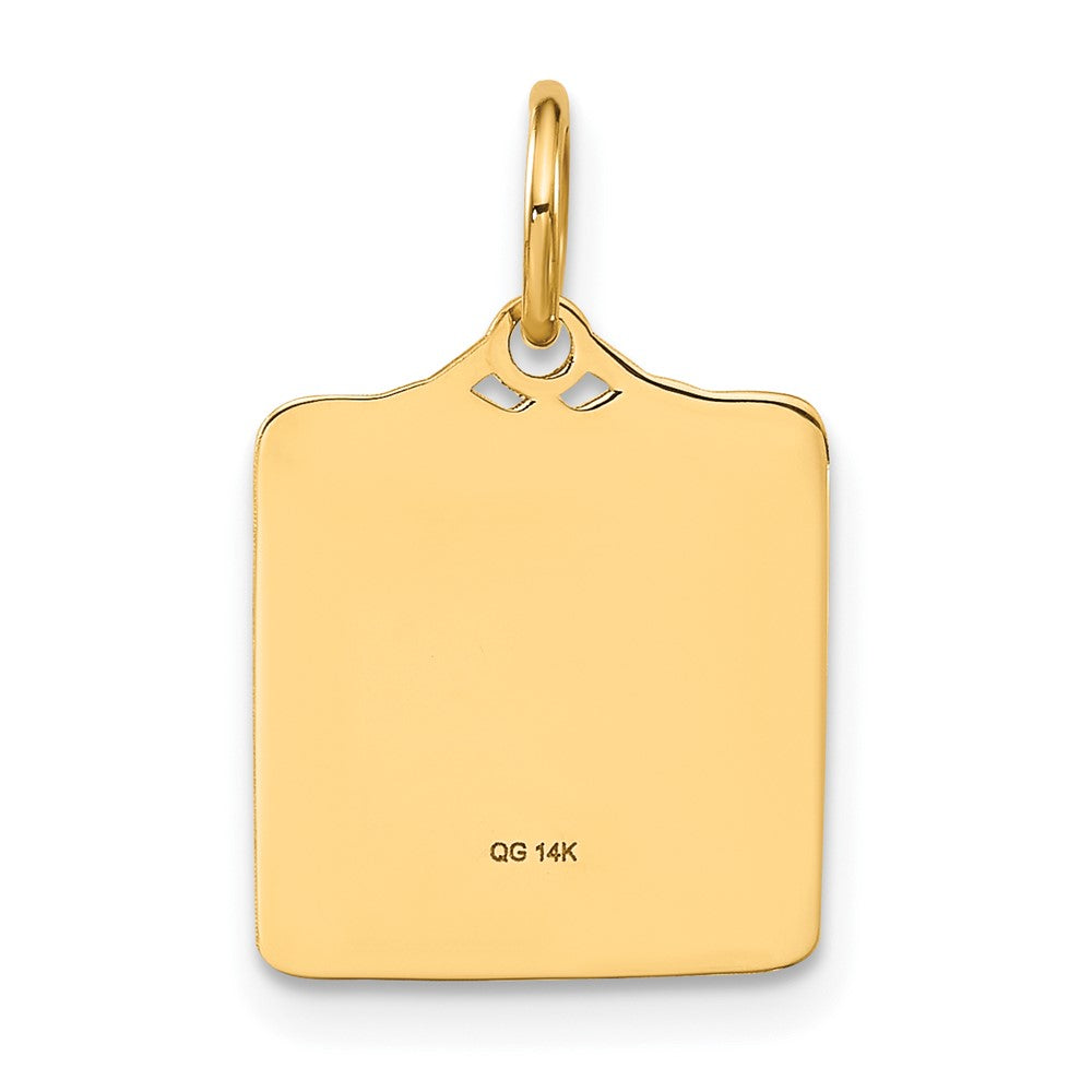 Charlie & Co Jewelry | 14k Enameled Pink Engravable Birth Certificate Charm - Model A0363/P