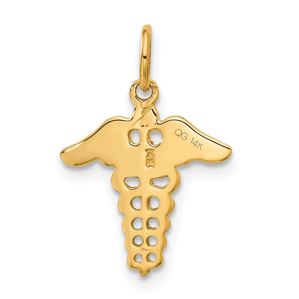 Charlie & Co Jewelry | 14k Caduceus Charm - Model A0391