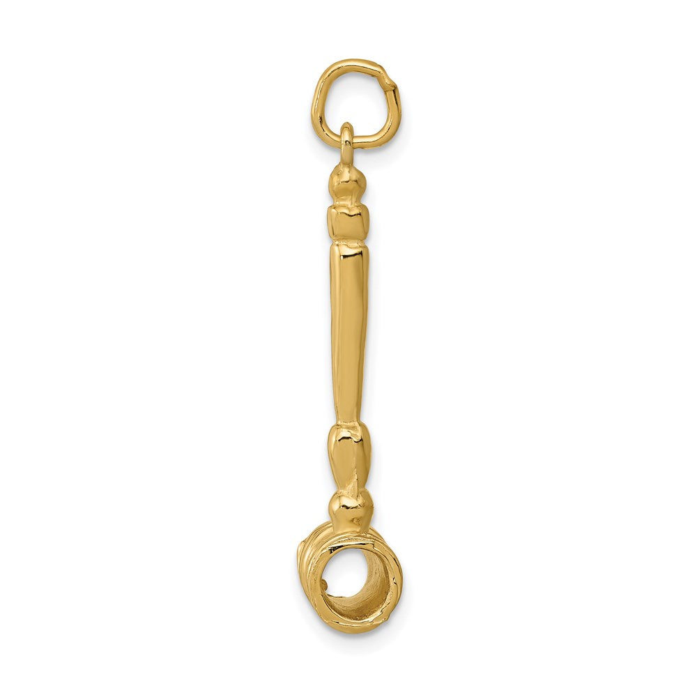 14k Gold 3D Judge's Gavel Pendant - Charlie & Co. Jewelry