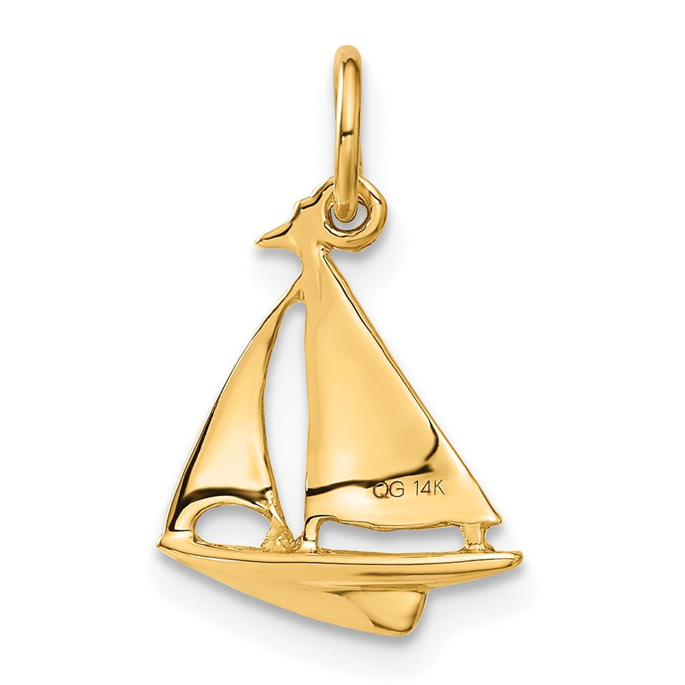 Charlie & Co Jewelry | 14k 3d Sailboat Charm - Model A1206