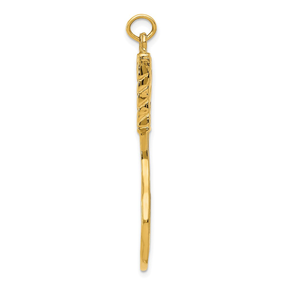 Charlie & Co Jewelry | 14k 3d Tennis Racquet Pendant - Model A2752