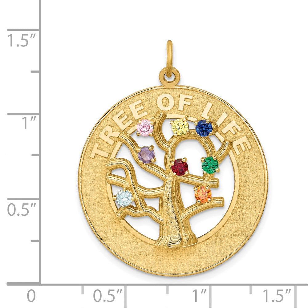 14K Gold Large Tree of Life Pendant Necklace - Charlie & Co. Jewelry