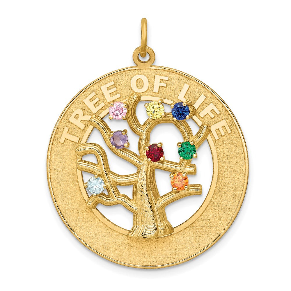 14K Gold Large Tree of Life Pendant Necklace - Charlie & Co. Jewelry
