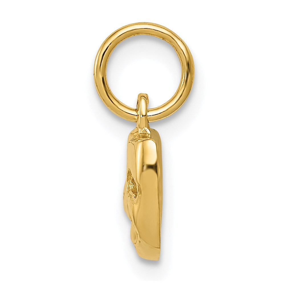 14K Gold Comedy/Tragedy Mask Necklace Charm - Charlie & Co. Jewelry