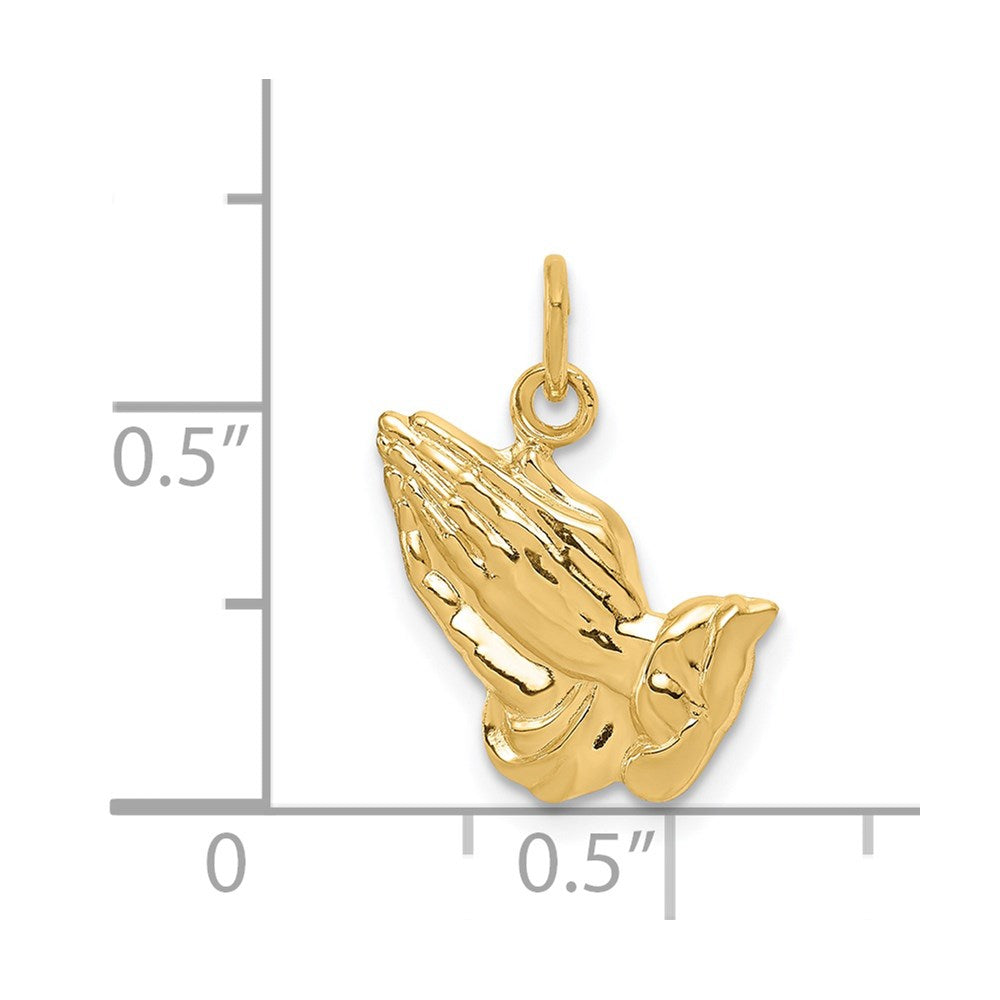 Charlie & Co Jewelry | 14k Praying Hands Charm - Model A4890