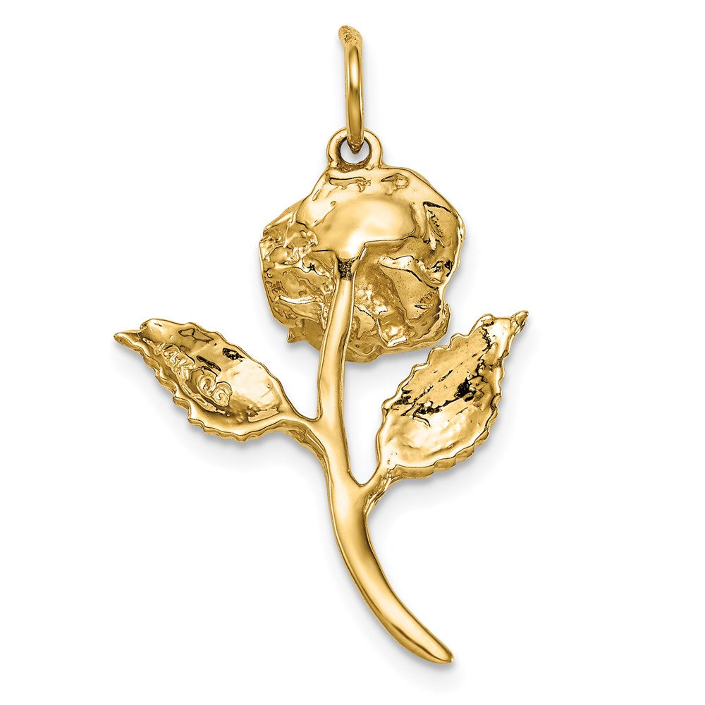 Charlie & Co Jewelry | 14k Cz Rose Charm - Model A9014