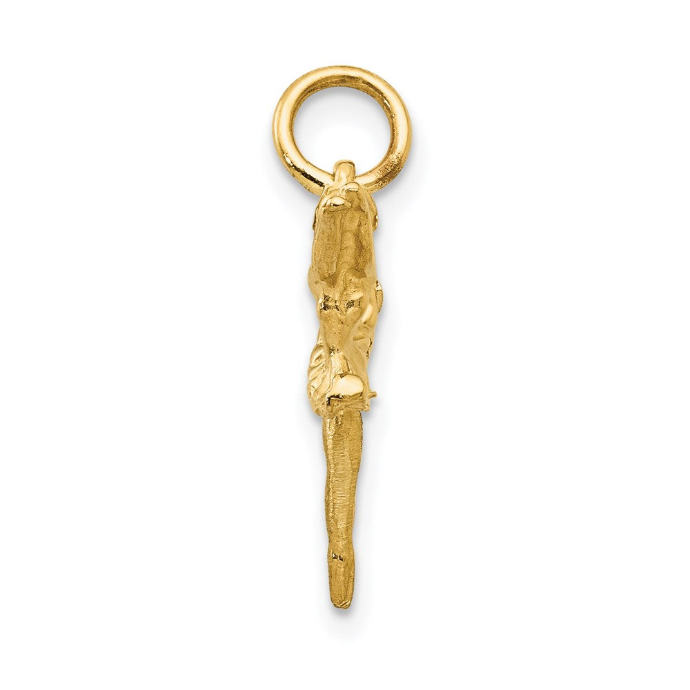 14K Gold 3D Ballerina Necklace Charm - Charlie & Co. Jewelry