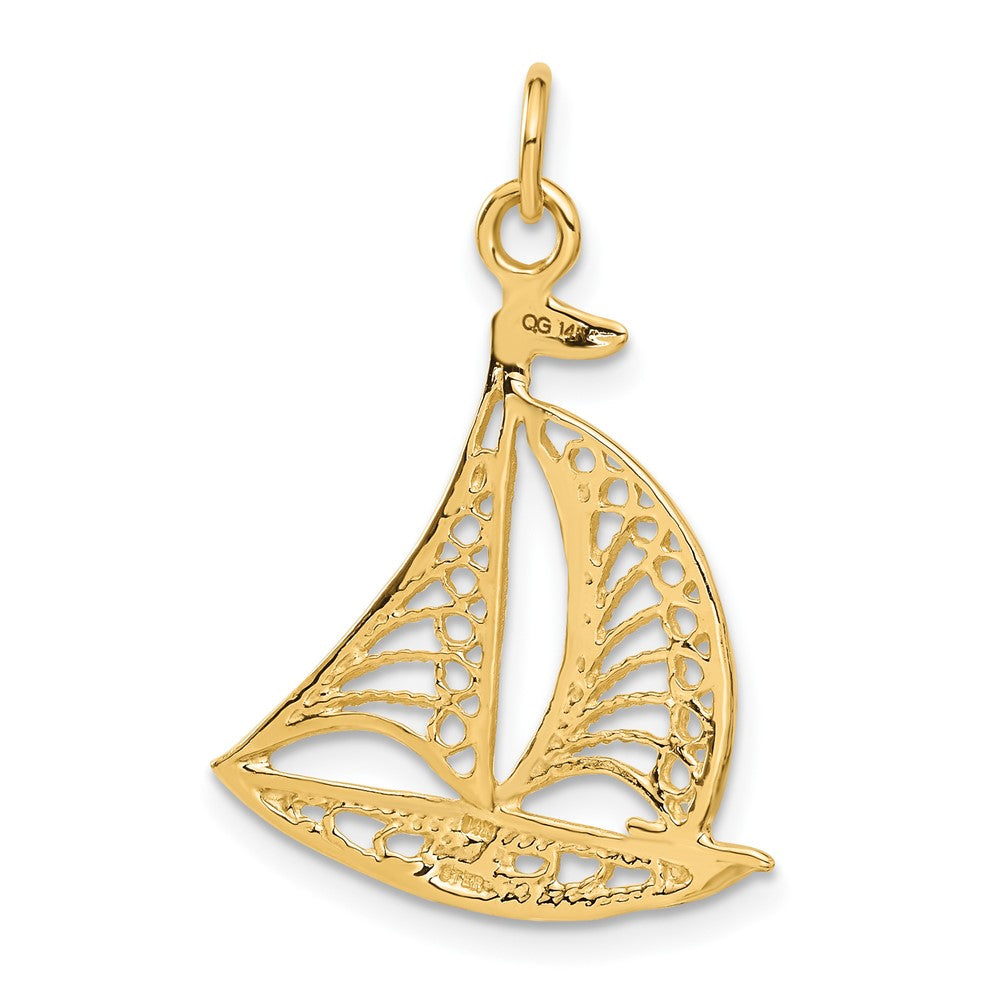 Charlie & Co Jewelry | 14k Sailboat Charm - Model A9086