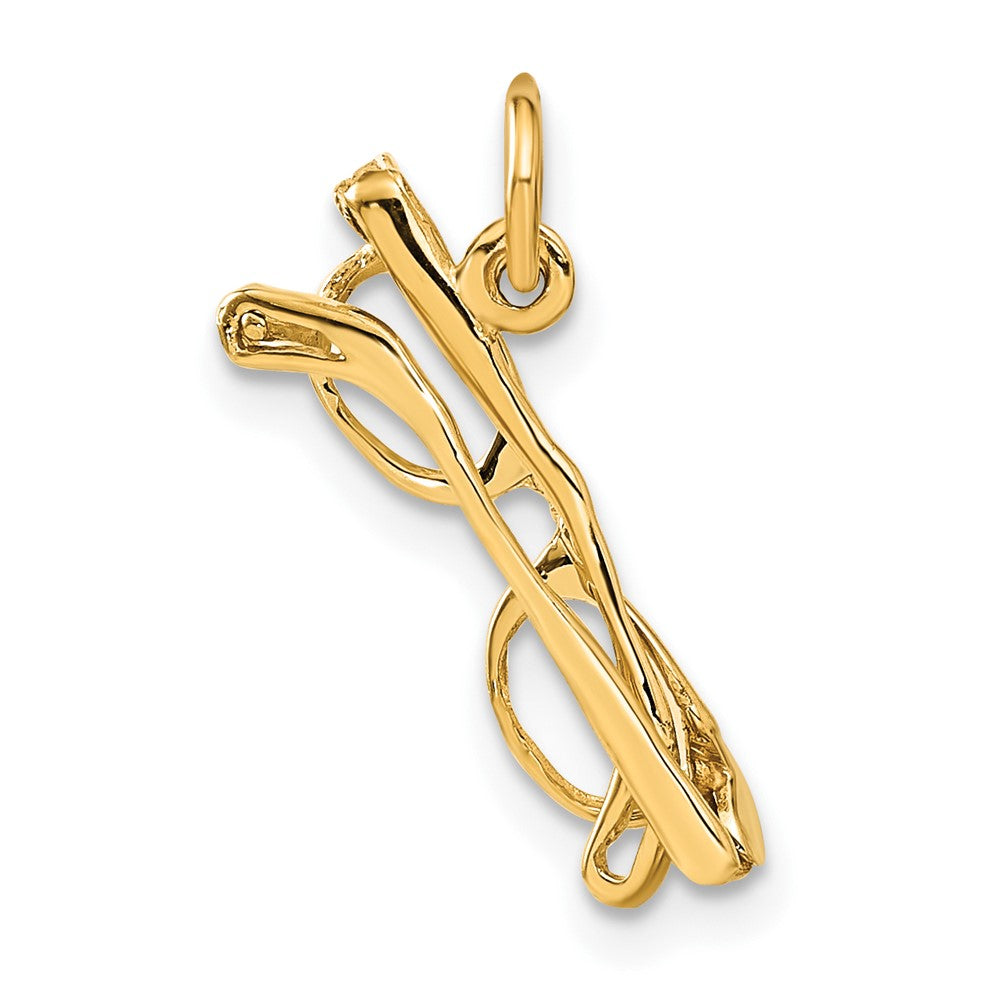 Charlie & Co Jewelry | 14k Moveable Glasses Charm - Model A9139