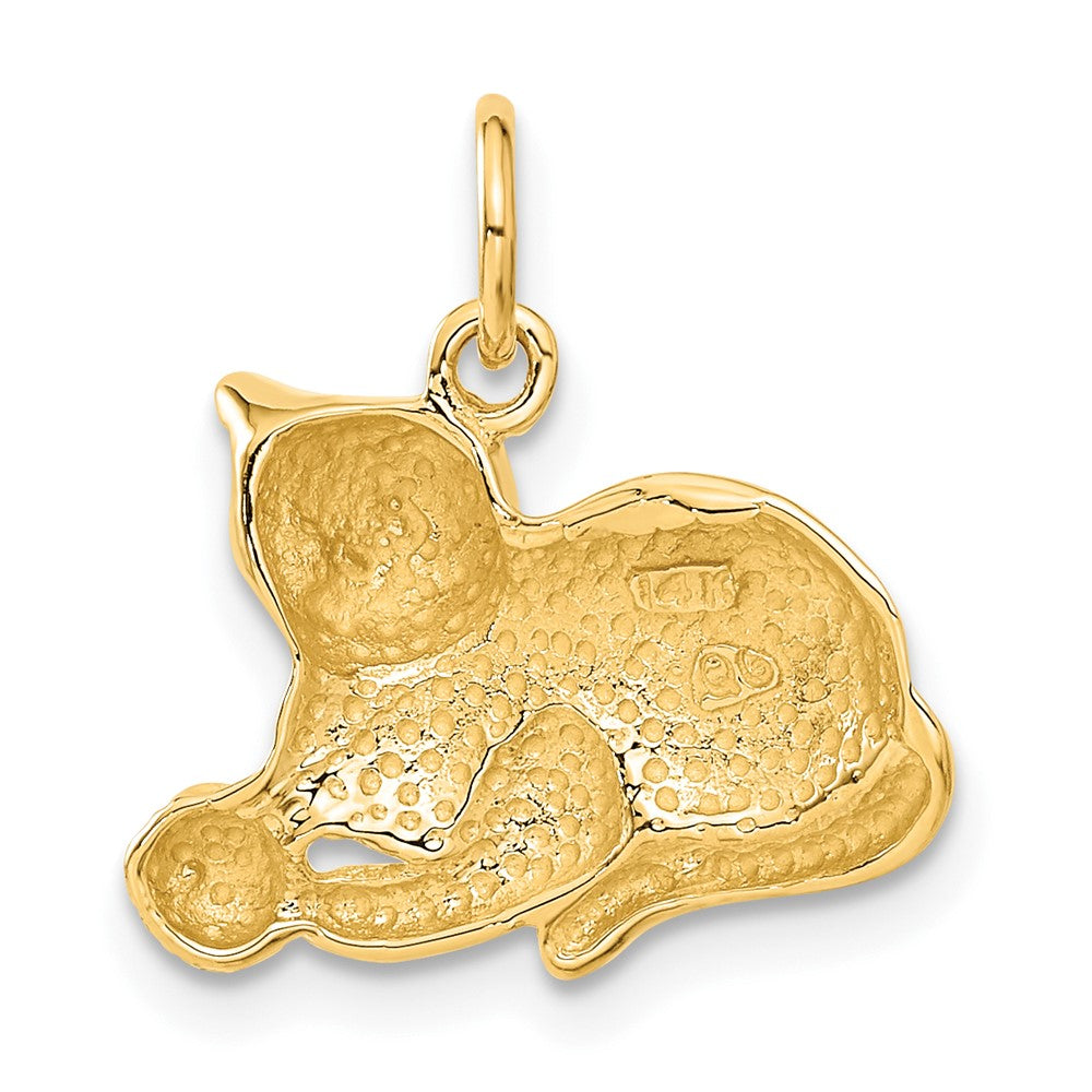 14k Gold Cat Necklace Pendant - Charlie & Co. Jewelry