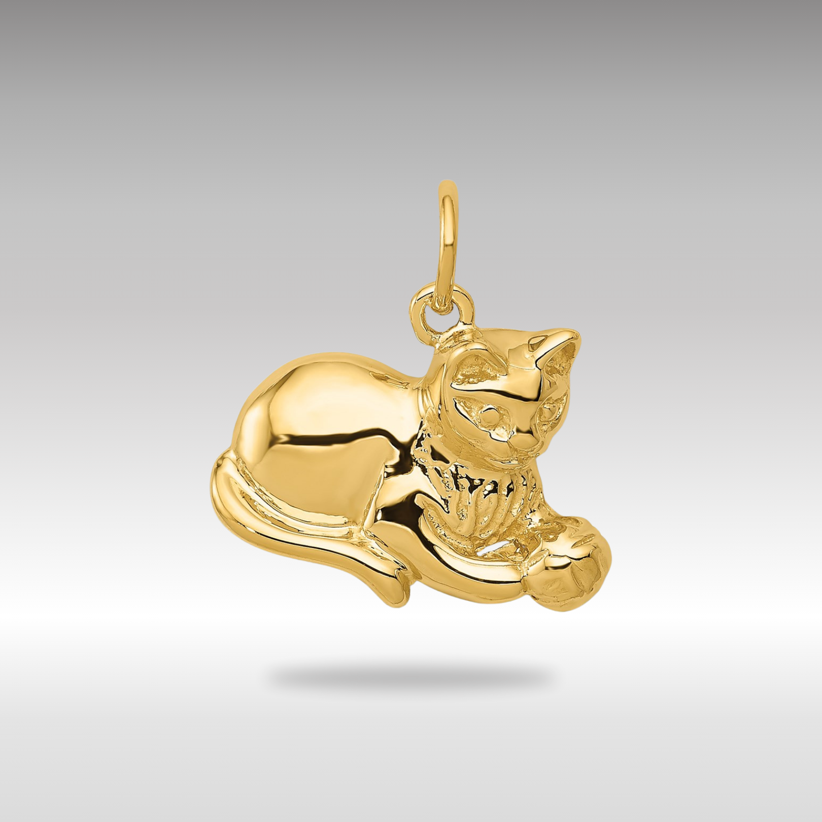 Gold Cat Necklace Pendant - Charlie & Co. Jewelry