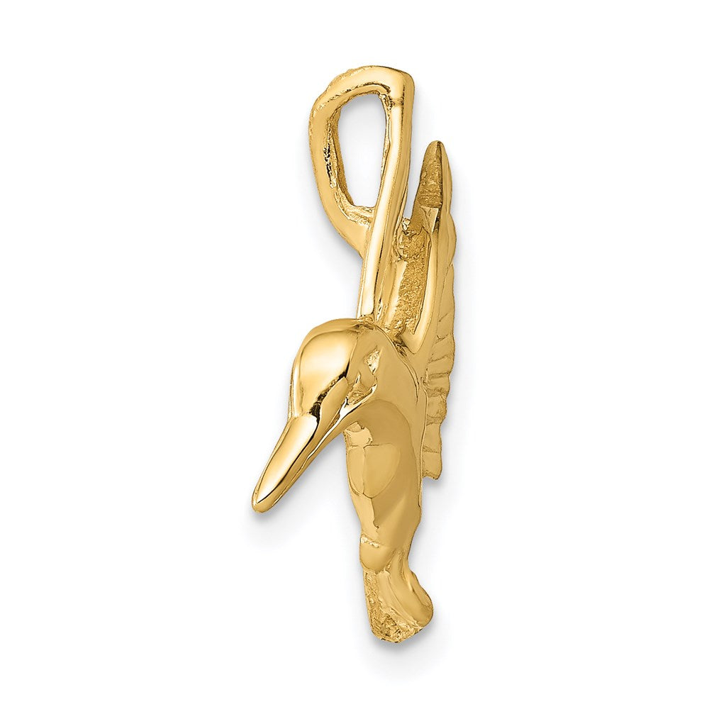 Gold Hummingbird Chain Slide Model-A9199 - Charlie & Co. Jewelry