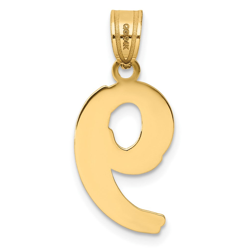 Charlie & Co Jewelry | 14k Polished Etched Number 9 Pendant - Model AEN09