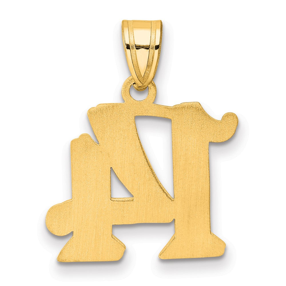 Charlie & Co Jewelry | 14k Polished Etched Number 14 Pendant - Model AEN14