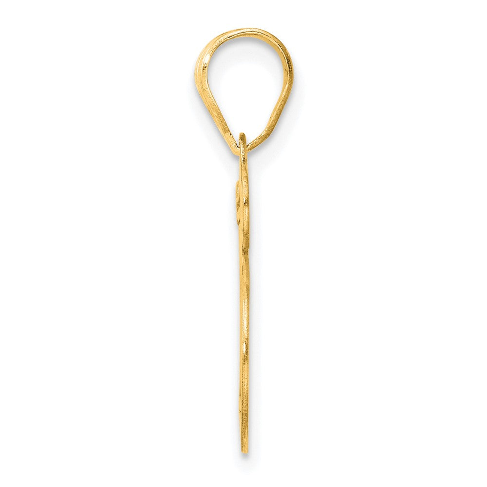 Charlie & Co Jewelry | 14k Polished Etched Number 15 Pendant - Model AEN15