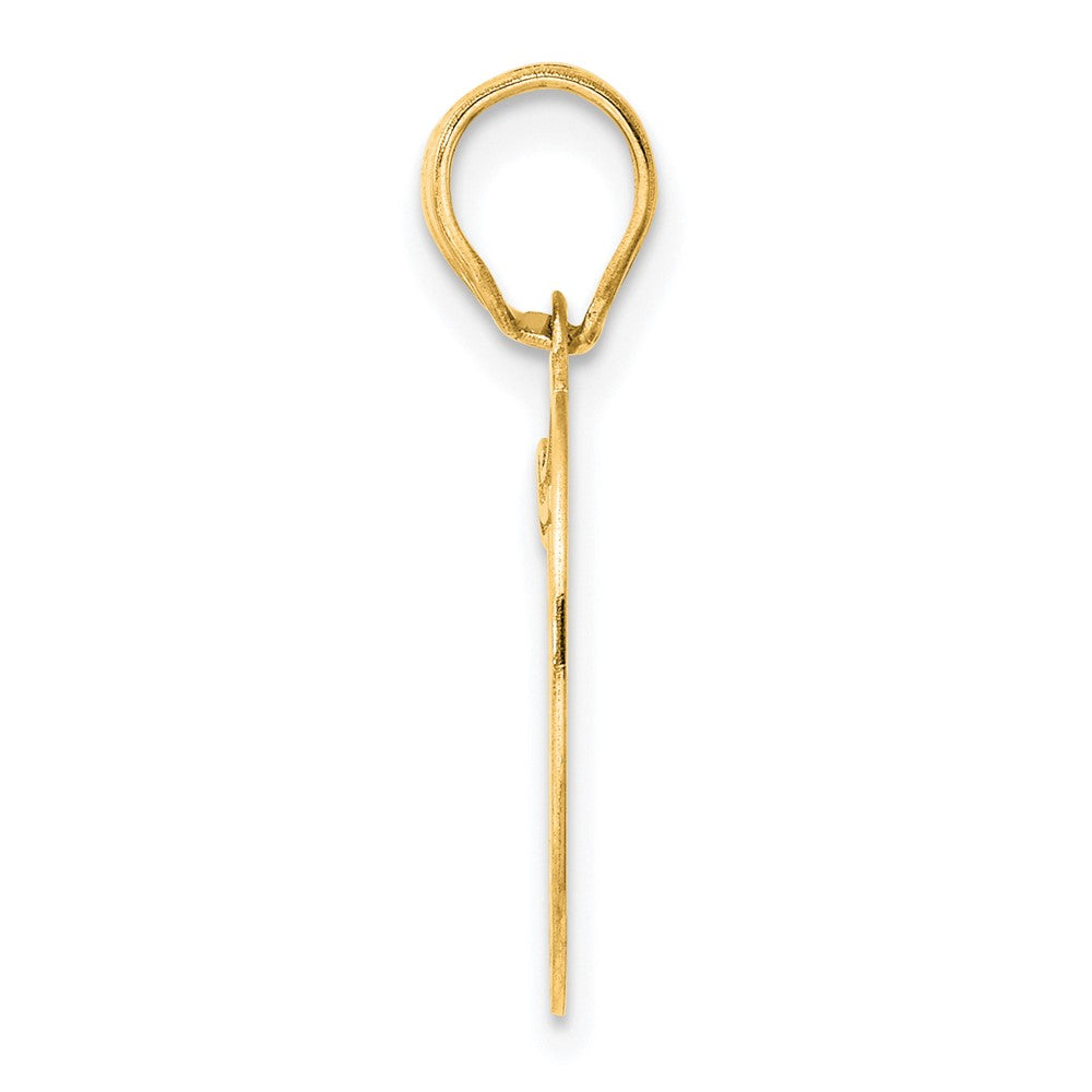Charlie & Co Jewelry | 14k Polished Etched Number 19 Pendant - Model AEN19