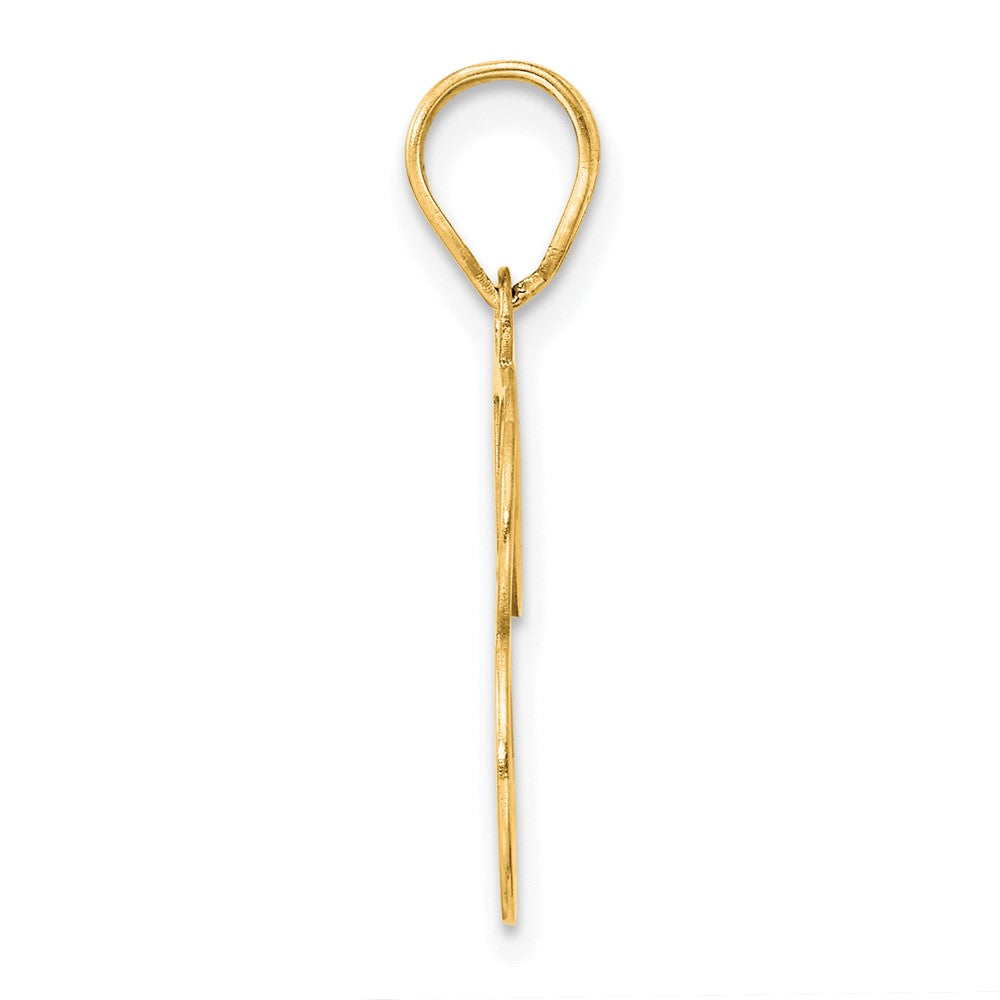 Charlie & Co Jewelry | 14k Polished Etched Number 23 Pendant - Model AEN23