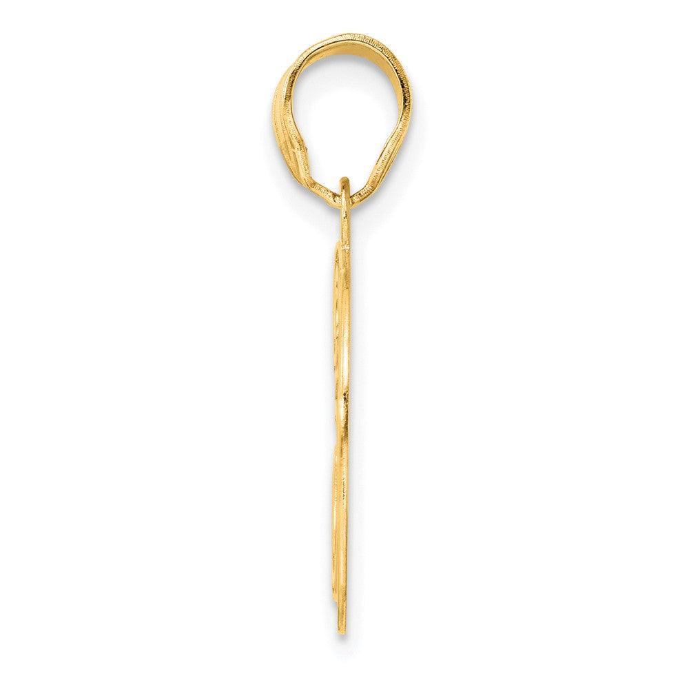 Charlie & Co Jewelry | 14k Polished Etched Number 30 Pendant - Model AEN30