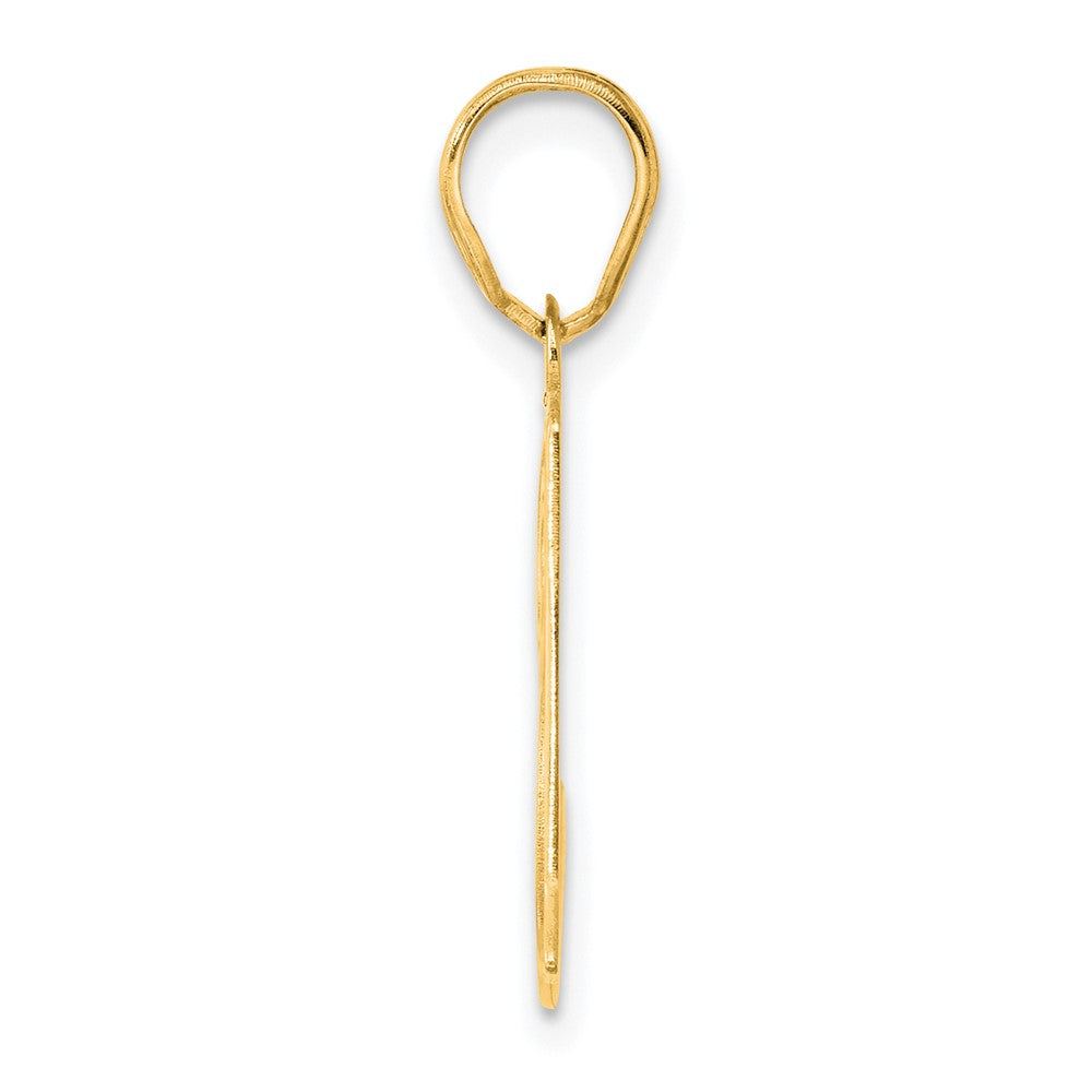 Charlie & Co Jewelry | 14k Polished Etched Number 31 Pendant - Model AEN31