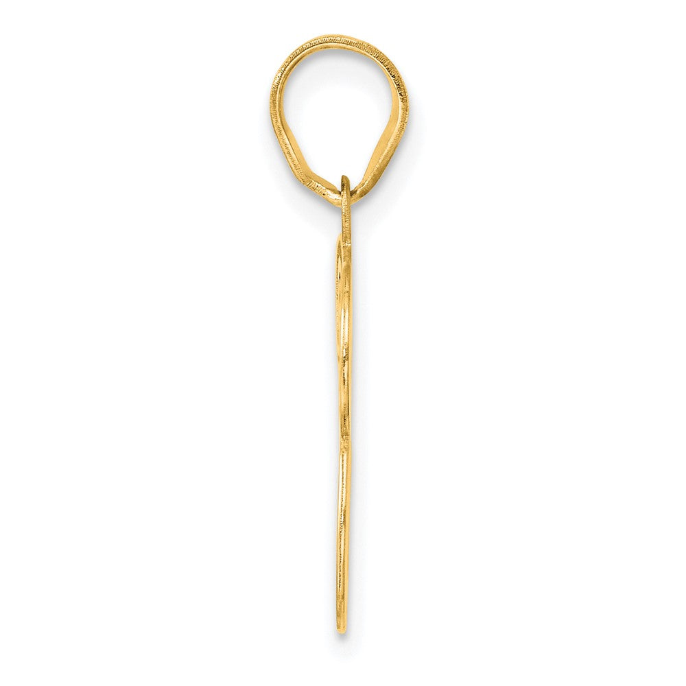 Charlie & Co Jewelry | 14k Polished Etched Number 33 Pendant - Model AEN33