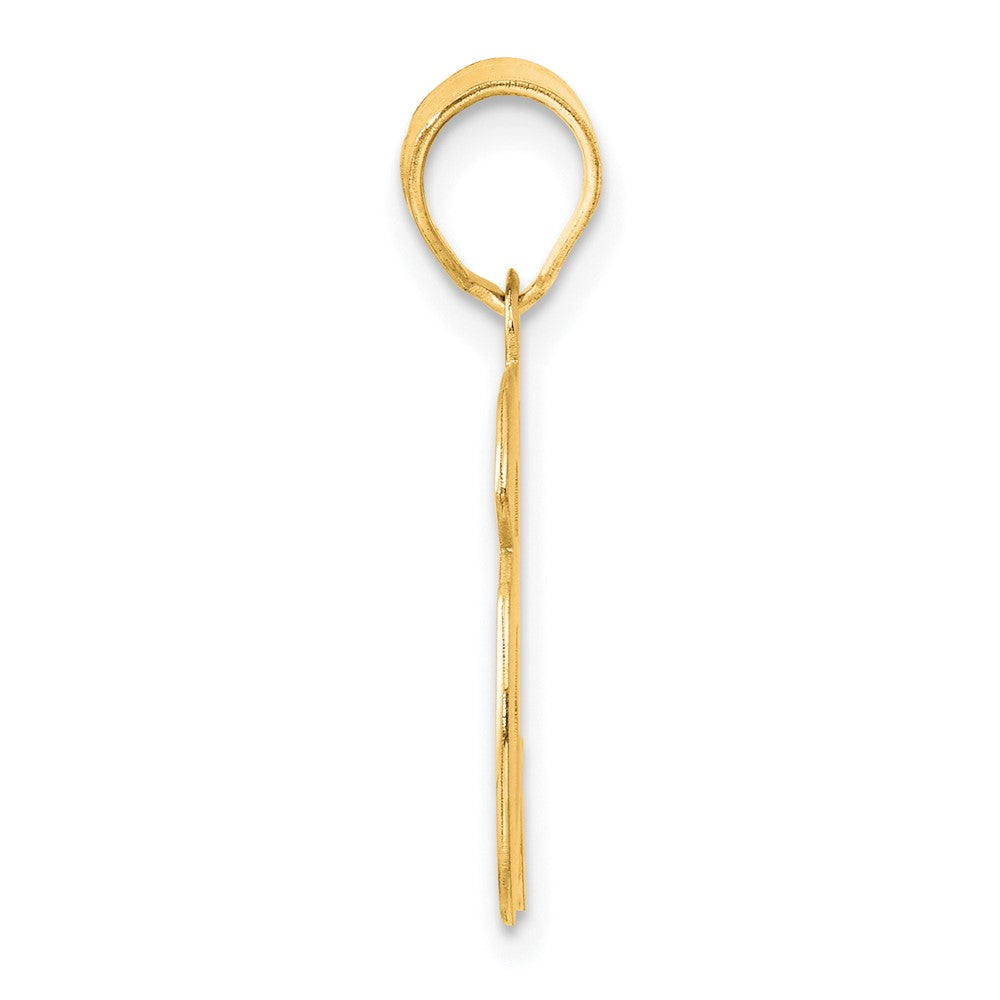 Charlie & Co Jewelry | 14k Polished Etched Number 36 Pendant - Model AEN36