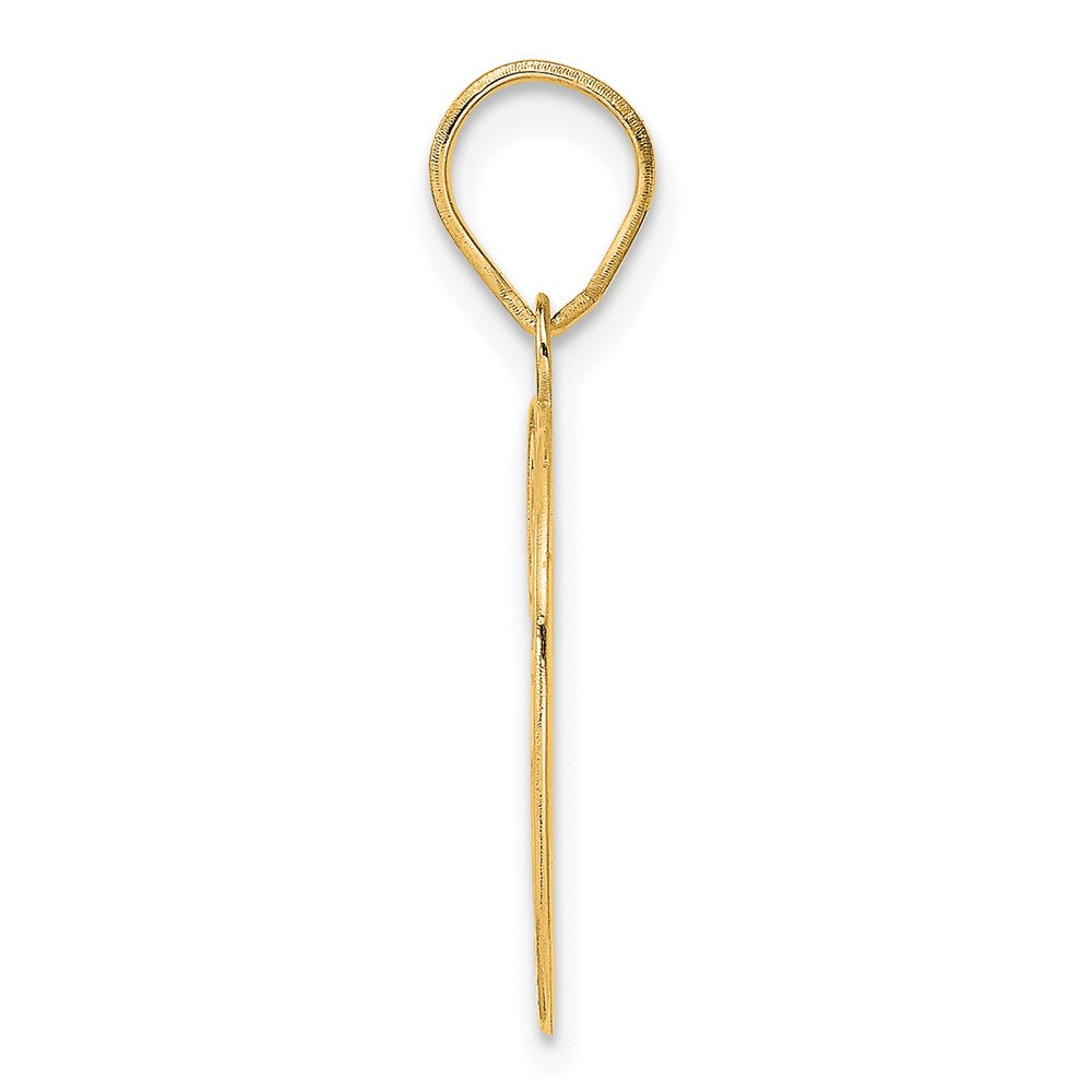 Charlie & Co Jewelry | 14k Polished Etched Number 39 Pendant - Model AEN39