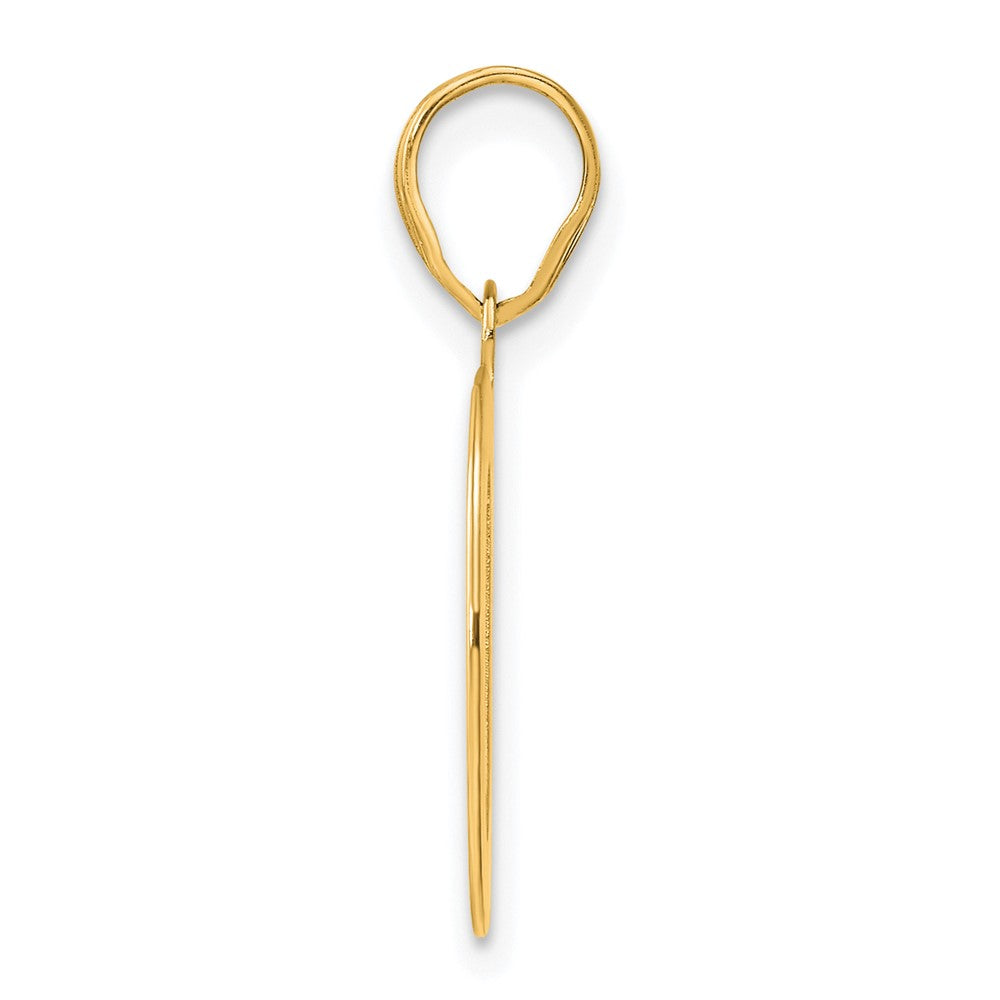 Charlie & Co Jewelry | 14k Polished Etched Number 40 Pendant - Model AEN40