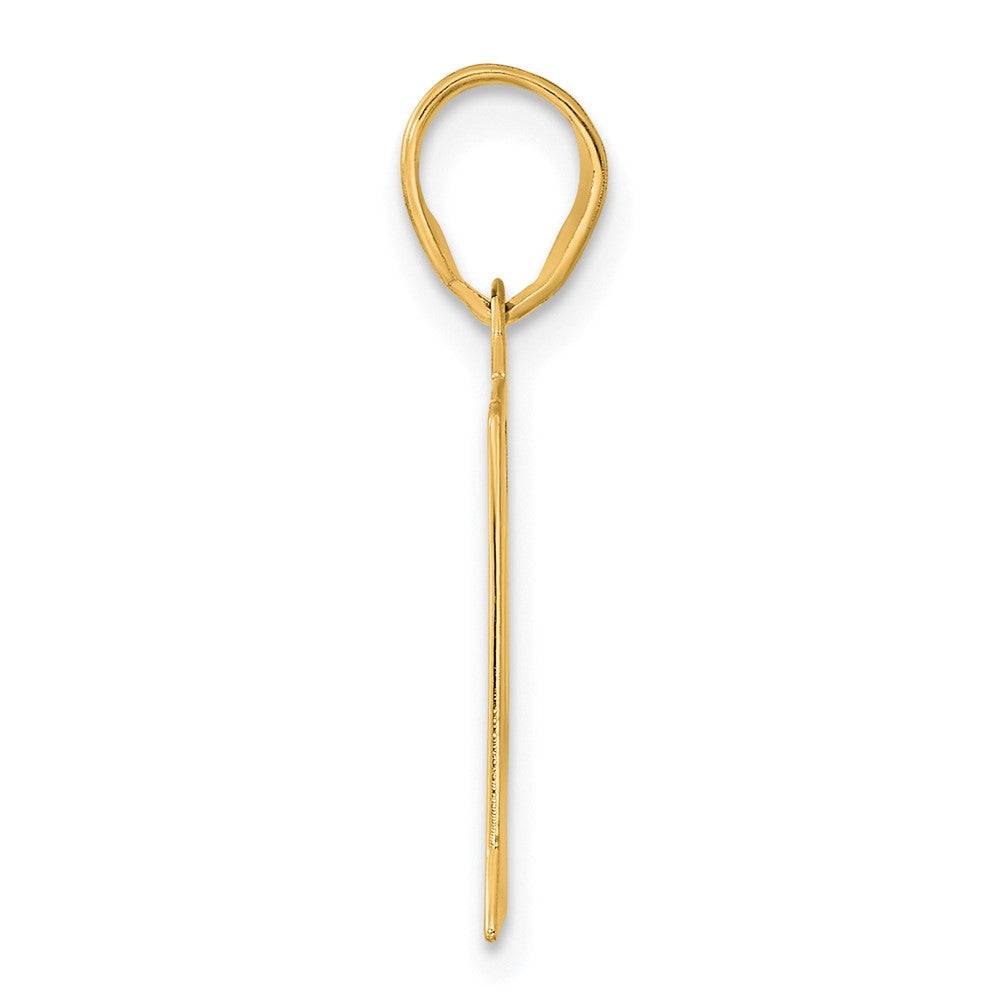 Charlie & Co Jewelry | 14k Polished Etched Number 41 Pendant - Model AEN41