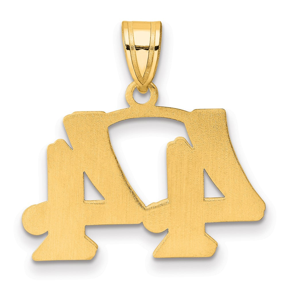 Charlie & Co Jewelry | 14k Polished Etched Number 44 Pendant - Model AEN44