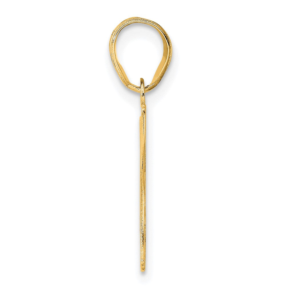 Charlie & Co Jewelry | 14k Polished Etched Number 47 Pendant - Model AEN47