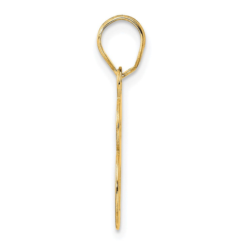 Charlie & Co Jewelry | 14k Polished Etched Number 48 Pendant - Model AEN48