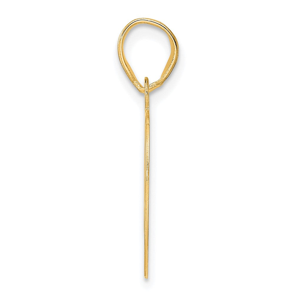 Charlie & Co Jewelry | 14k Polished Etched Number 49 Pendant - Model AEN49