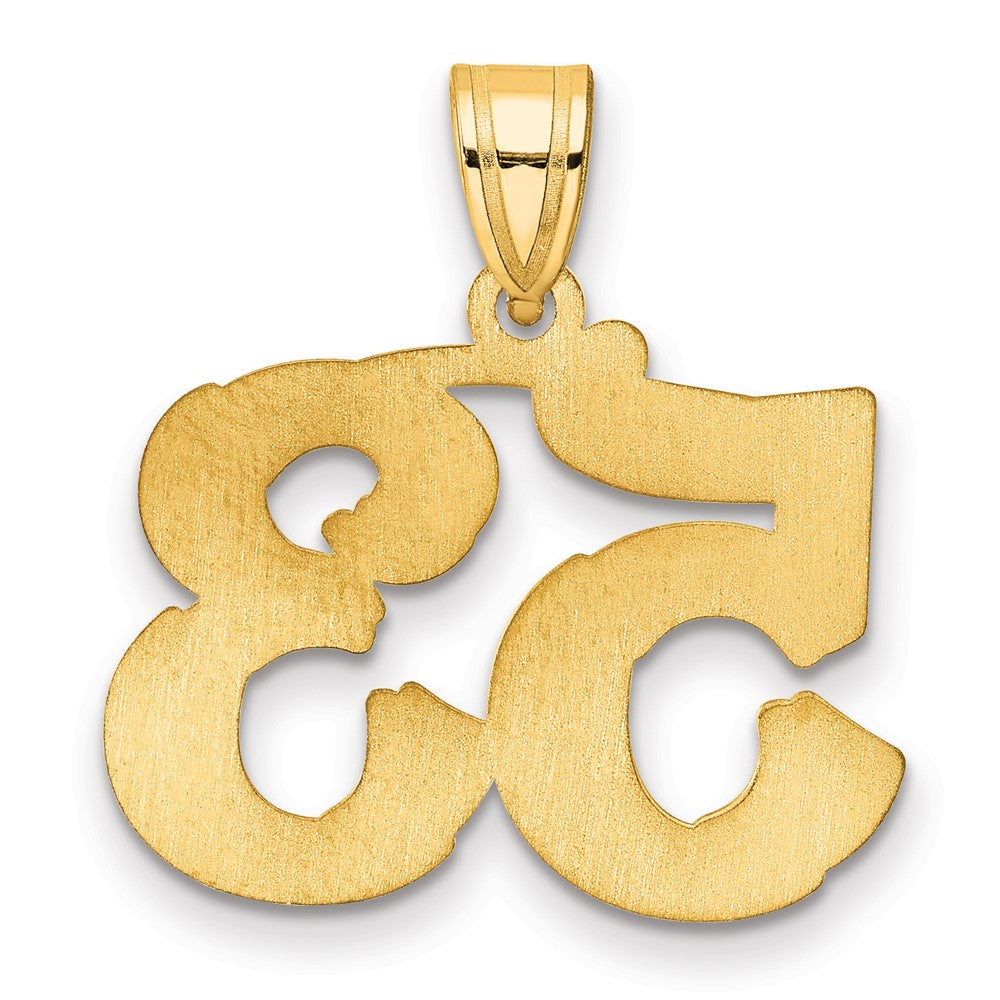 Charlie & Co Jewelry | 14k Polished Etched Number 53 Pendant - Model AEN53