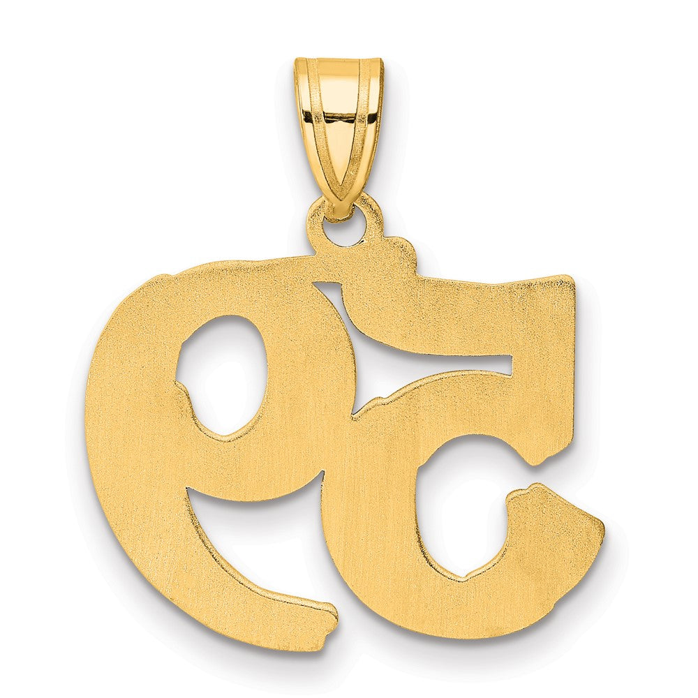 Charlie & Co Jewelry | 14k Polished Etched Number 59 Pendant - Model AEN59