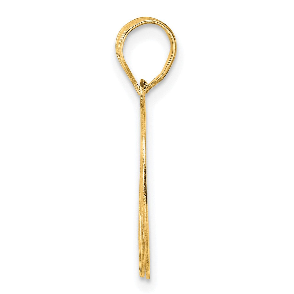 Charlie & Co Jewelry | 14k Polished Etched Number 60 Pendant - Model AEN60