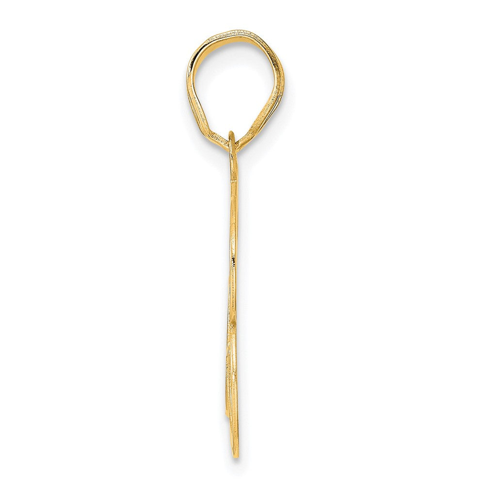 Charlie & Co Jewelry | 14k Polished Etched Number 63 Pendant - Model AEN63