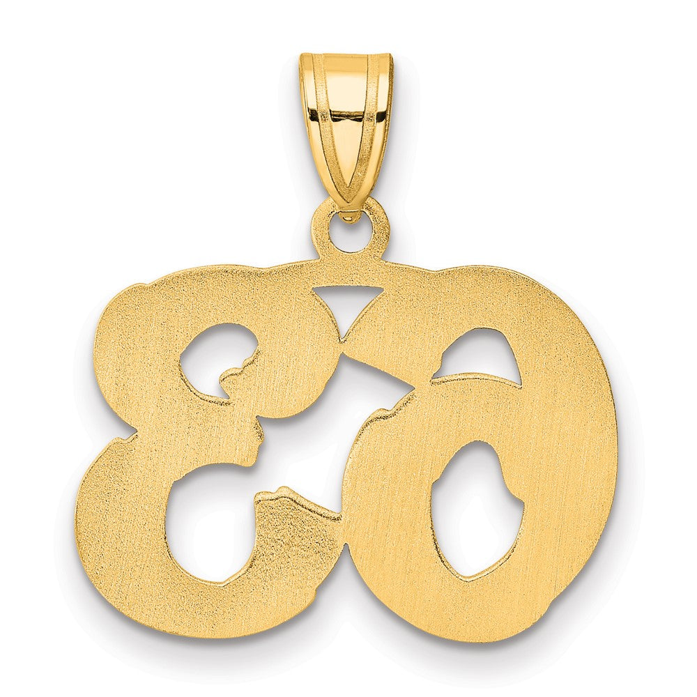 Charlie & Co Jewelry | 14k Polished Etched Number 63 Pendant - Model AEN63