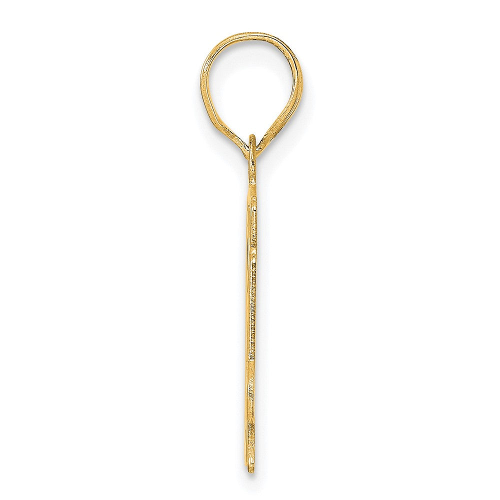 Charlie & Co Jewelry | 14k Polished Etched Number 64 Pendant - Model AEN64