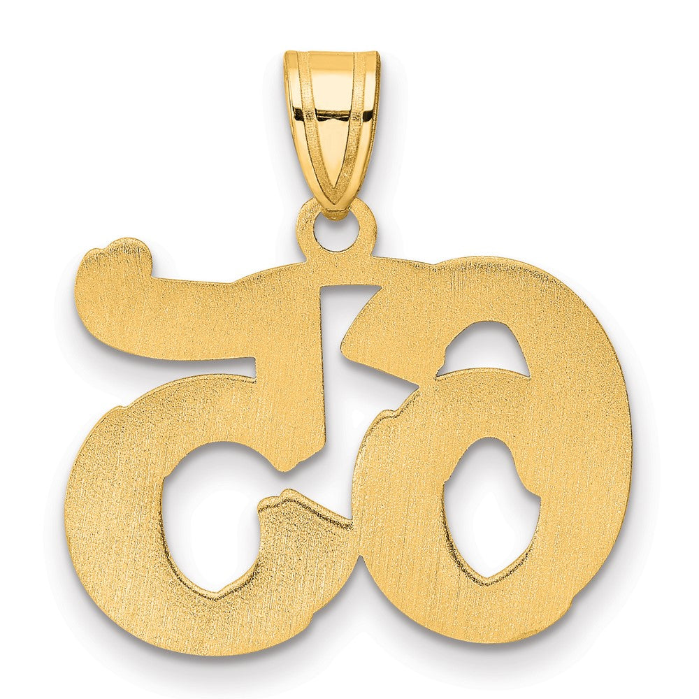 Charlie & Co Jewelry | 14k Polished Etched Number 65 Pendant - Model AEN65