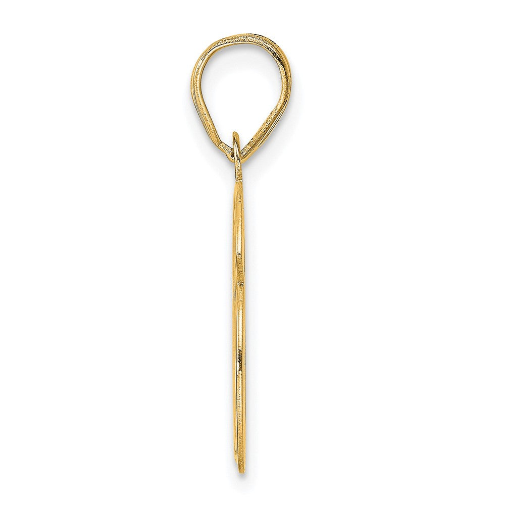Charlie & Co Jewelry | 14k Polished Etched Number 66 Pendant - Model AEN66