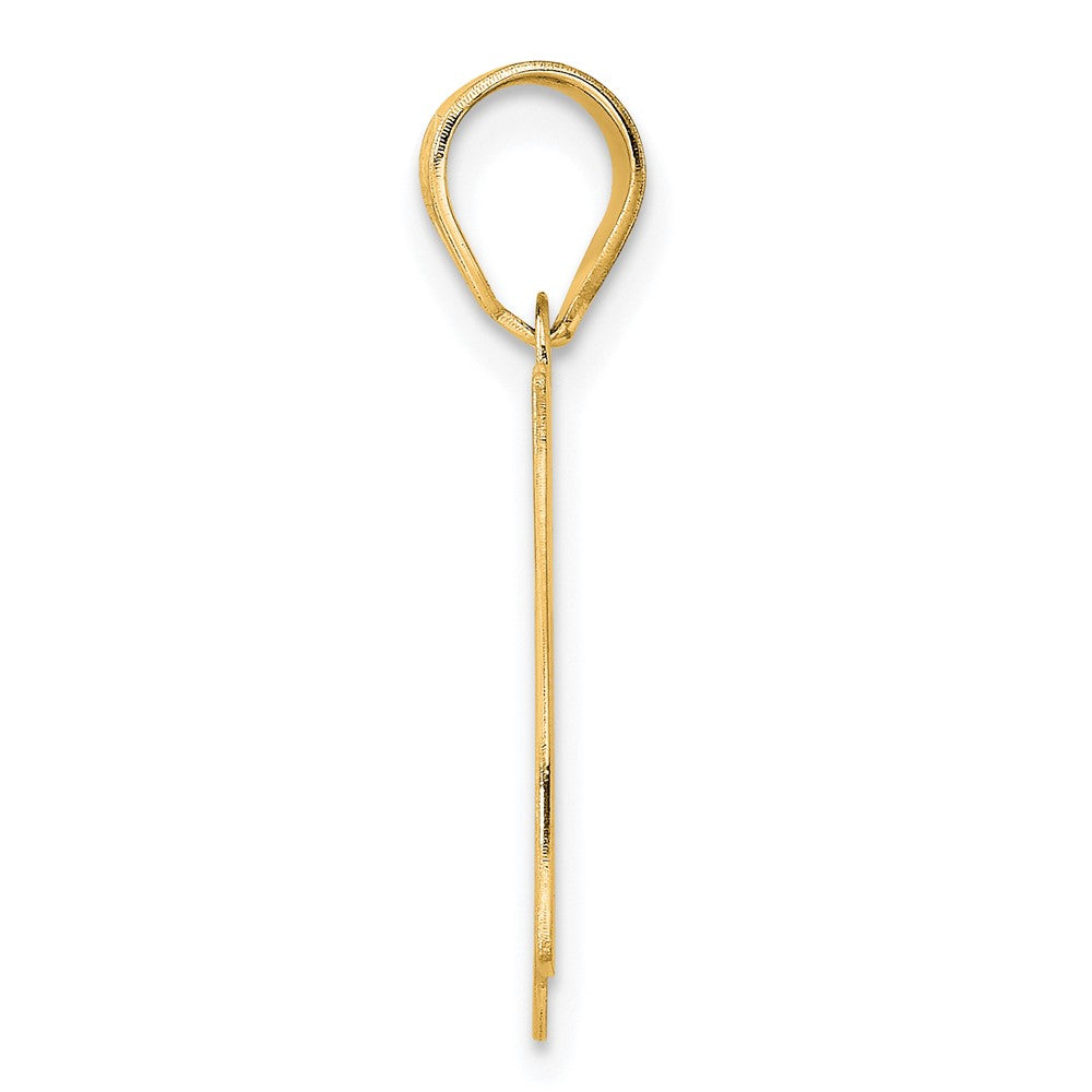 Charlie & Co Jewelry | 14k Polished Etched Number 67 Pendant - Model AEN67