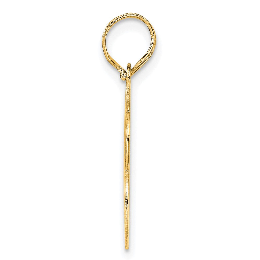 Charlie & Co Jewelry | 14k Polished Etched Number 68 Pendant - Model AEN68