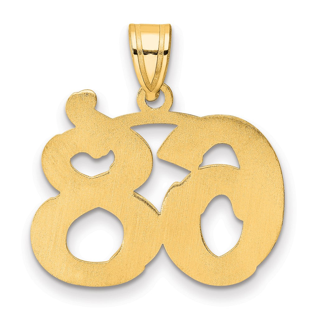 Charlie & Co Jewelry | 14k Polished Etched Number 68 Pendant - Model AEN68