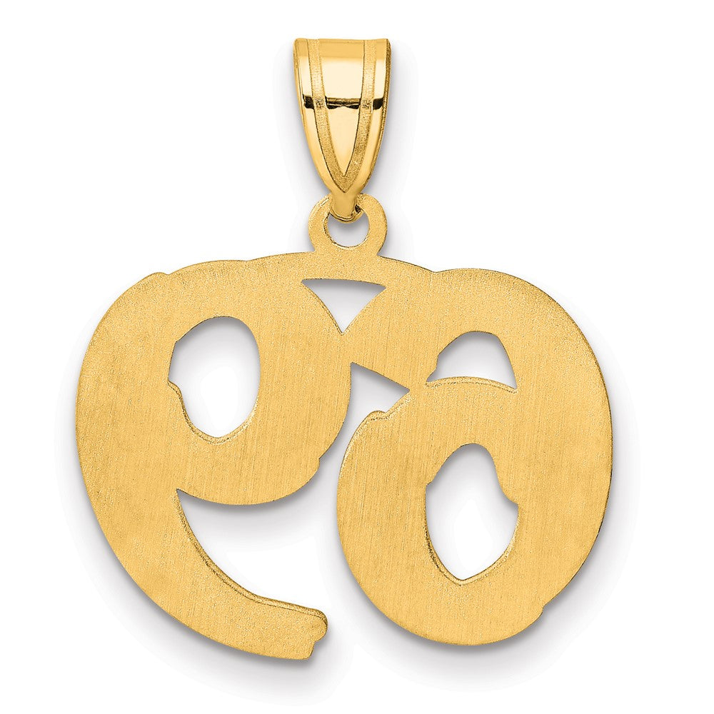 Charlie & Co Jewelry | 14k Polished Etched Number 69 Pendant - Model AEN69