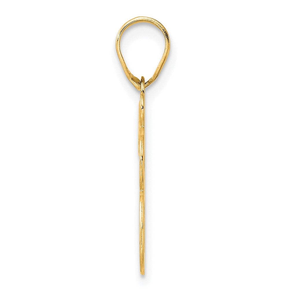 Charlie & Co Jewelry | 14k Polished Etched Number 78 Pendant - Model AEN78