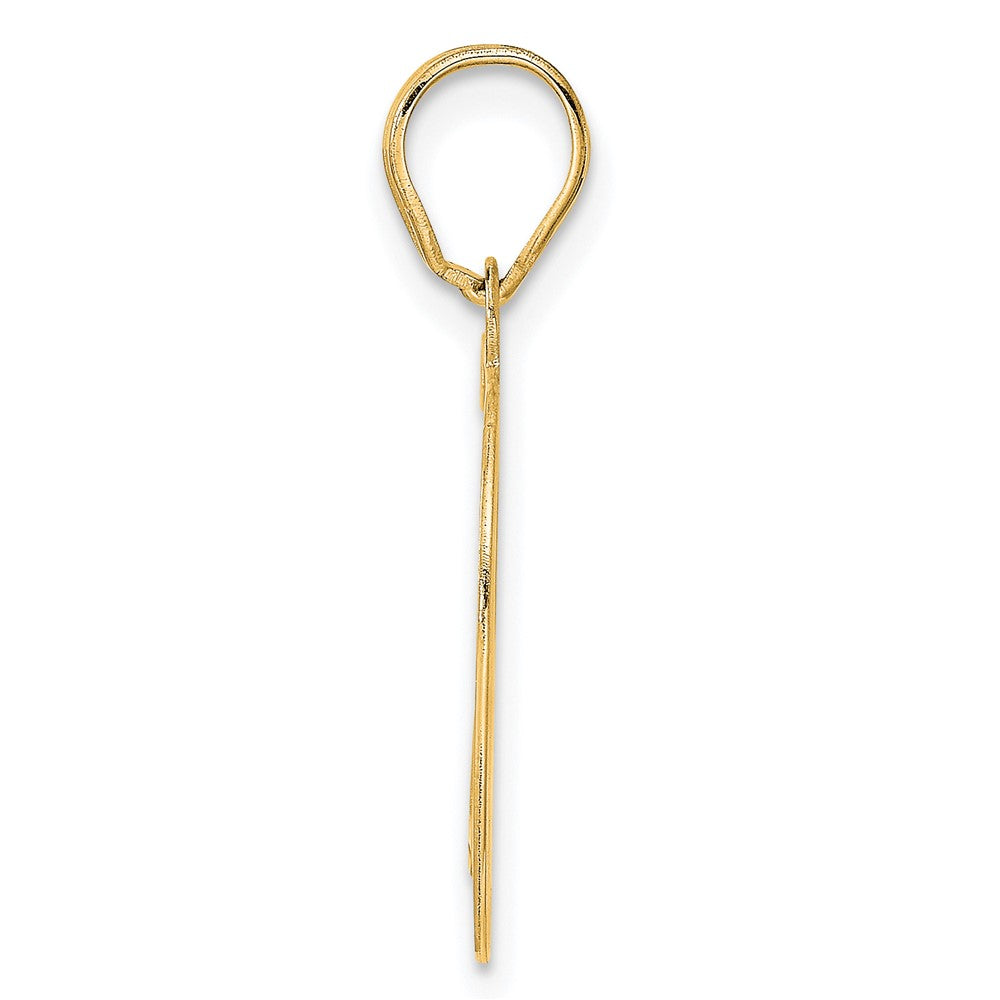 Charlie & Co Jewelry | 14k Polished Etched Number 79 Pendant - Model AEN79