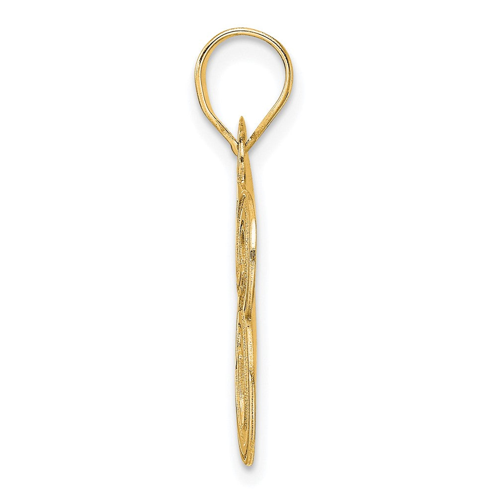 Charlie & Co Jewelry | 14k Polished Etched Number 83 Pendant - Model AEN83