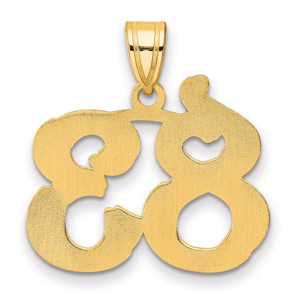Charlie & Co Jewelry | 14k Polished Etched Number 83 Pendant - Model AEN83