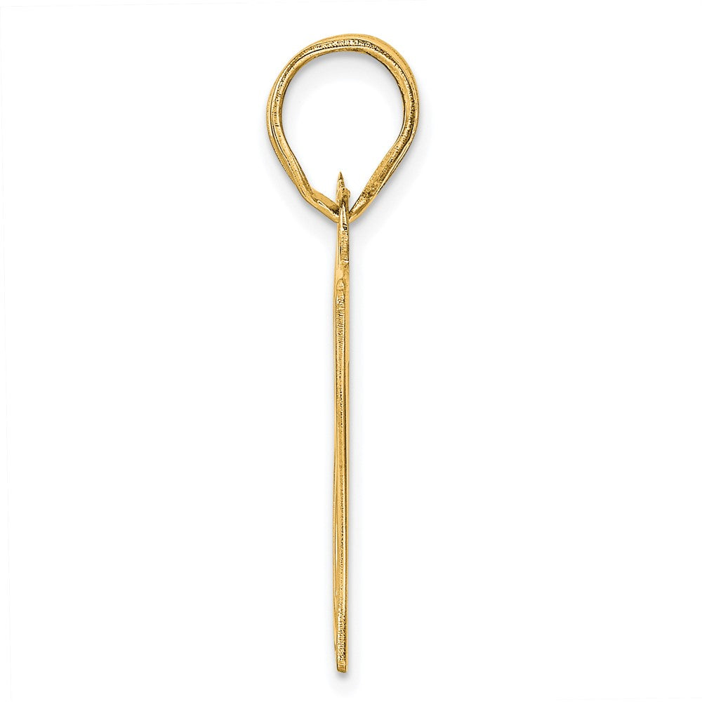 Charlie & Co Jewelry | 14k Polished Etched Number 87 Pendant - Model AEN87